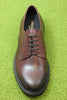 Mens Stanley Derby Oxford - Chestnut Leather Top View