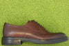Mens Stanley Derby Oxford - Chestnut Leather Side View