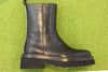 Women's 21217 Zip Boot - Black Leather Side View