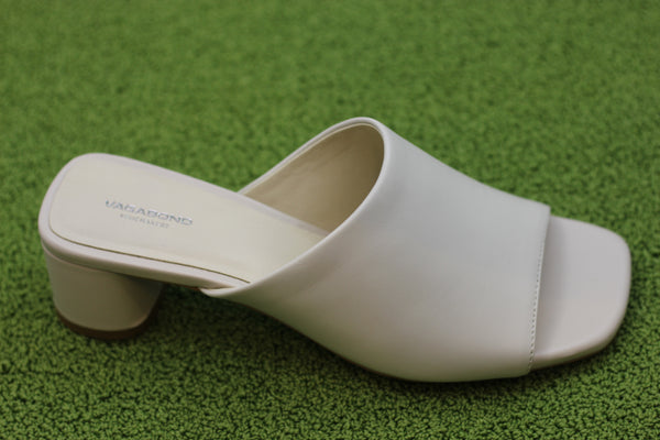 Womens Piper Sandal - Off White Leather Side Angle View