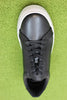 Mens Paul Sneaker - Black Leather Top View
