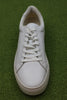 Mens Paul Sneaker - White Leather Top View