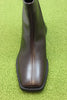 Womens Blanca Zip Boot - Chocolate Leather Top View