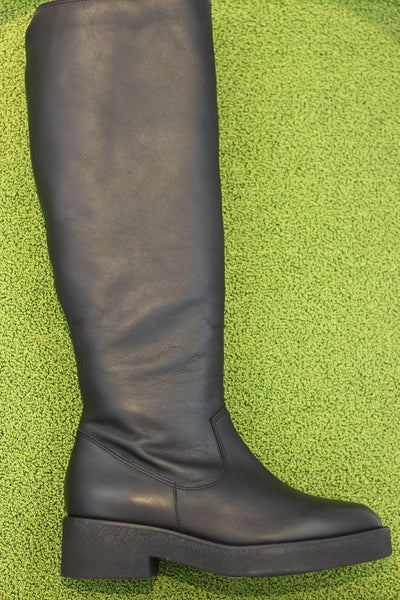 Women's Fletcher Zip Boot - Black Calf Side View