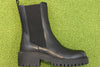 Women's Fletcher Zip Boot - Black Calf Side View