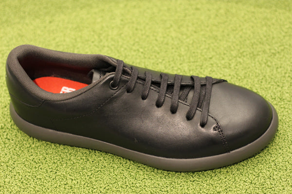 Mens Pelotas Soller Sneaker - Black Leather Side Angle View