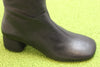 Women's Livia Tall Boot - Black Leather Side Angle View