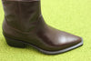 Women's Kelsey Zip Boot - Chocolate Leather Side Angle View