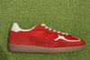 Womens Rife Sheen Sneaker- Red Suede/Nylon Side View