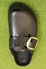 Women's Boston Big Buckle Clog - Black Amalfi Leather Top View 