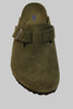 Men's Boston Clog - Thyme Suede Front view 