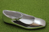 Women's Maya Mary Jane - Silver Leather Side Angle View