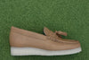 Women's Wallabee Loafer- Tan Leather Side View