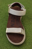 Womens Line Sandal - Ivory Textile Top View
