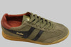 Men's Torpedo Sneaker - Khaki/Black/Rust Suede/Leather Side Angle View