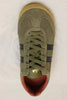Men's Torpedo Sneaker - Khaki/Black/Rust Suede/Leather Top View