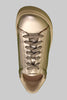 Women's Bend Sneaker - Silver Leather Top View