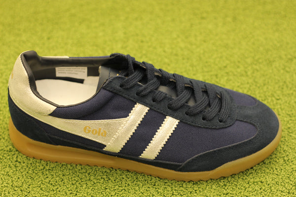 Women's Tornado - Navy/Silver Mesh/Leather/Suede Side Angle View