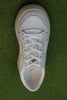Women's Challenge Sneaker - White/White Leather Side Angle View Top View