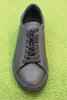 Unisex Bradley Low Sneaker -  Triple Black Leather Top View 