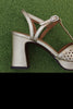 Women's Kegy Sandal - Champagne Leather Side View