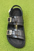 Women's Cannes Exquisite Sandal - Black Leather Top View