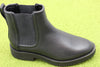 Women's Nella Top Chelsea Boot - Black Leather Side Angle View