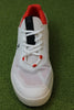 Mens Roger Spin Sneaker - White/Spice Mesh Top View