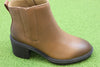 Vionic Women's Savannah Boot  - Hazelnut Leather Side Angle View