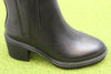 Vionic Women's Savannah Boot  - Black Leather Side Angle View