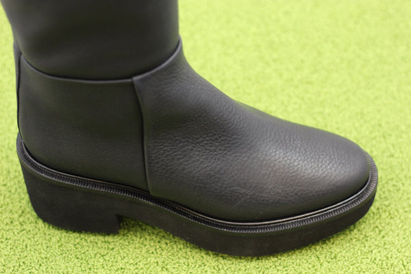 Women's Ethereal Boot - Black Leather Side Angle View