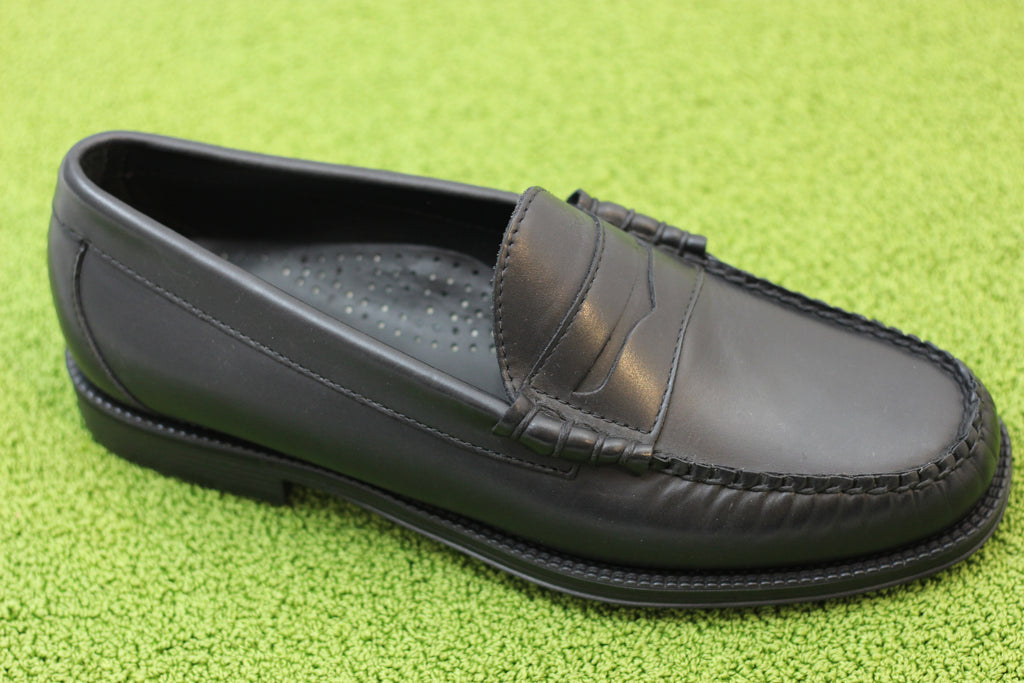 MENS LARSONEASY - BLACK LEATHER Side Angle View