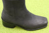 Women's Action Boot - Black Leather Side Angle View