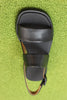 Women's Dana Sandal - Black Leather Top View 