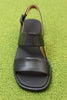 Women's Dana Sandal - Black Leather Top View