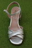 Women's Ilaria Sandal - Argento Leather Side Angle View Top View