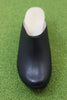 Women's Zorba Clog - Black Leather Top View