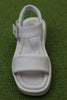 Women's Alda Strap Sandal - Off White Leather Top View