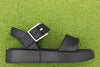 Women's Alda Strap Sandal - Black Leather Side View