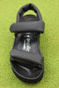 Women's Theda Sandal - Black Leather Top View