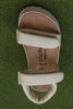 Women's Theda Sandal - Ecru Leather Top View