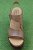 Women's Cantal Sandal - Brown Leather Side Top View