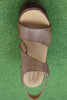 Women's Cantal Sandal - Brown Leather Top View