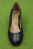 Women's Carmel Pump - Black Leather Top View