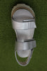 Women's Elba Velcro Sandal - Plata Metal Leather Top View