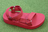 Women's Mid Universal Sandal- Tomato Leather Side Angle View