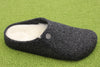 Women's Zermatt Slipper - Anthracite Wool/Shearling Side Angle View