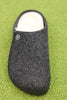 Women's Zermatt Slipper - Anthracite Wool/Shearling Top View
