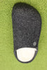 Women's Zermatt Slipper - Anthracite Wool/Shearling Top View