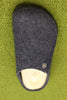 Mens Zermatt Slipper - Dark Blue Wool/Shearling Top View